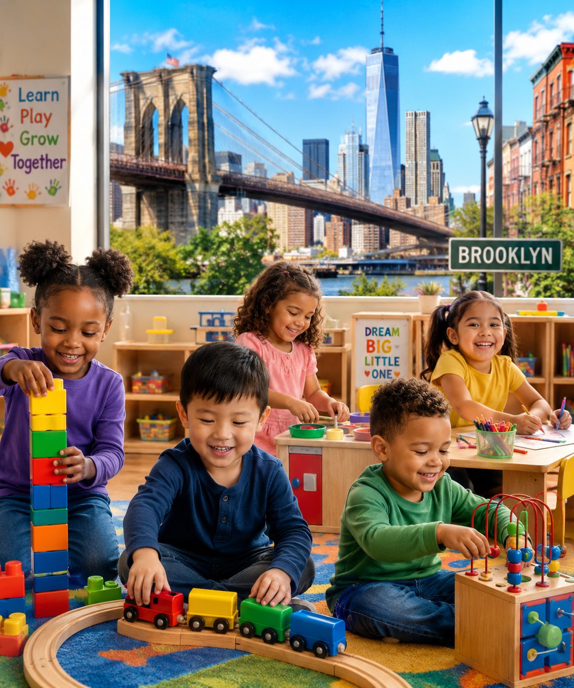 Children learning together at Essential Elements Daycare